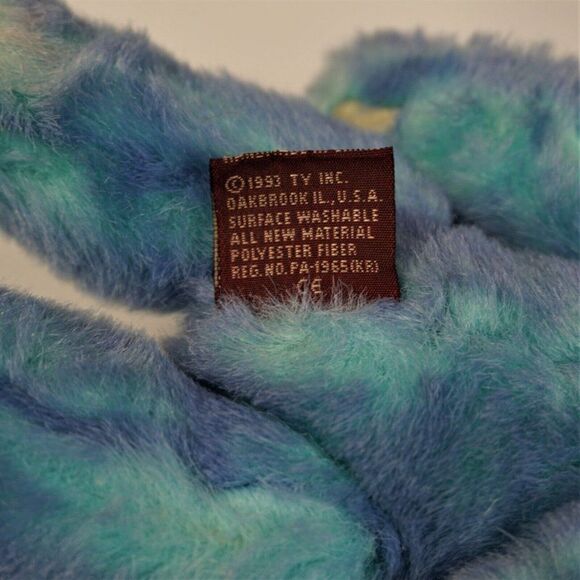 1993 TY Beanie Babies Azure Bear I am Blue Without You Vintage Retired w Tags - Picture 5 of 5
